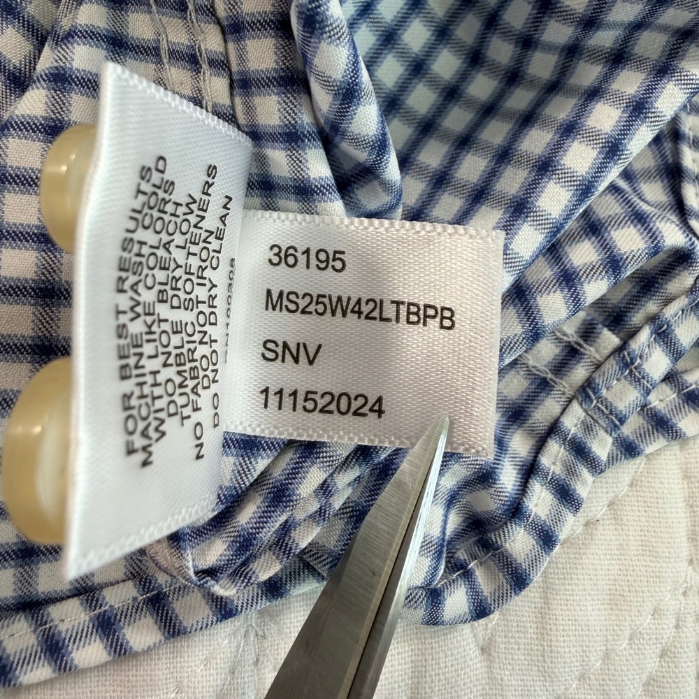 Peter Millar Performance Men 2x Gingham Check But… - image 7